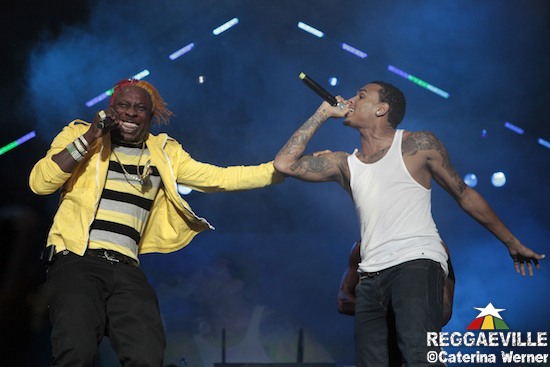 Elephant Man joins Usher & Chris Brown @ Reggae Sumfest