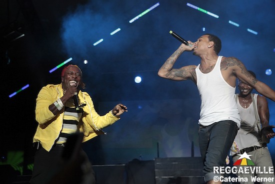 Elephant Man joins Usher & Chris Brown @ Reggae Sumfest