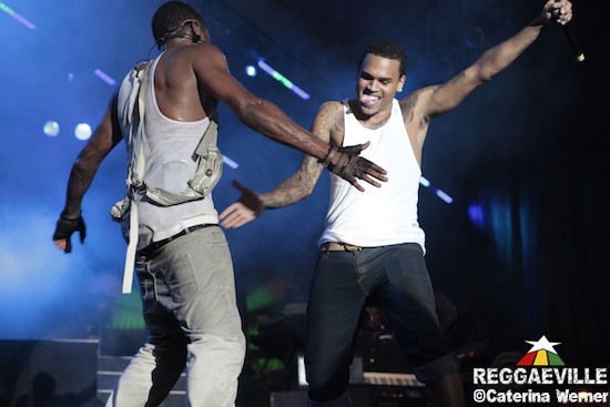 Elephant Man joins Usher & Chris Brown @ Reggae Sumfest