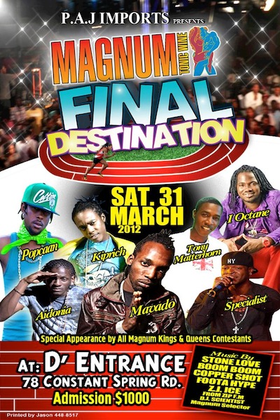 Final Destination in Kingston, JA 3/31/2012