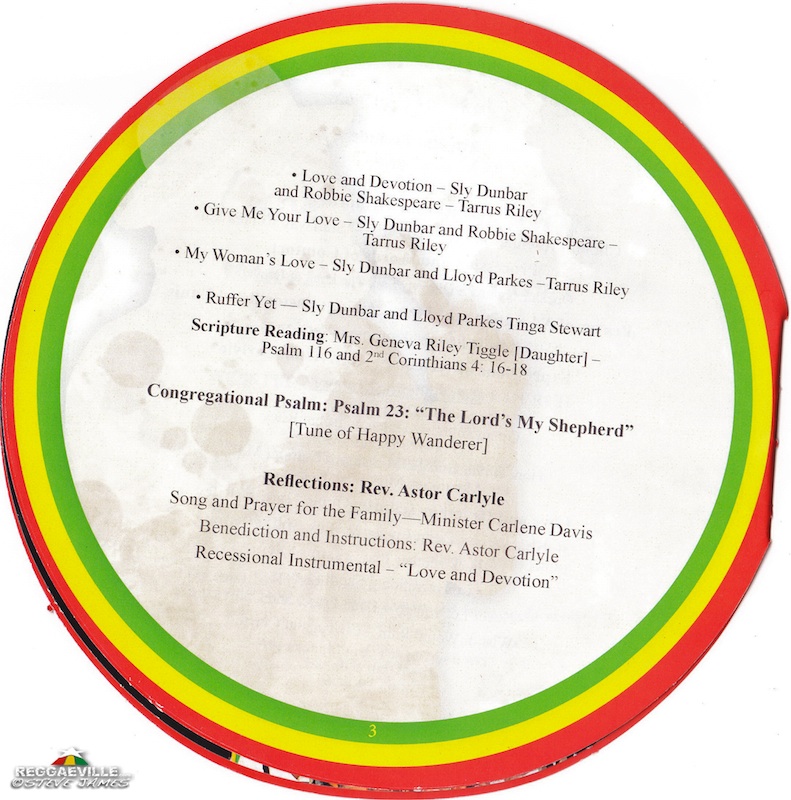 Jimmy Riley - Funeral Service in Kingston, Jamaica @ Webster Memorial United Church