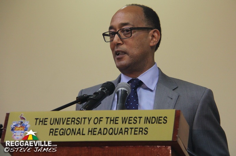 HIH Prince Ermias Sahle Selassie in Kingston, Jamaica @ UWI