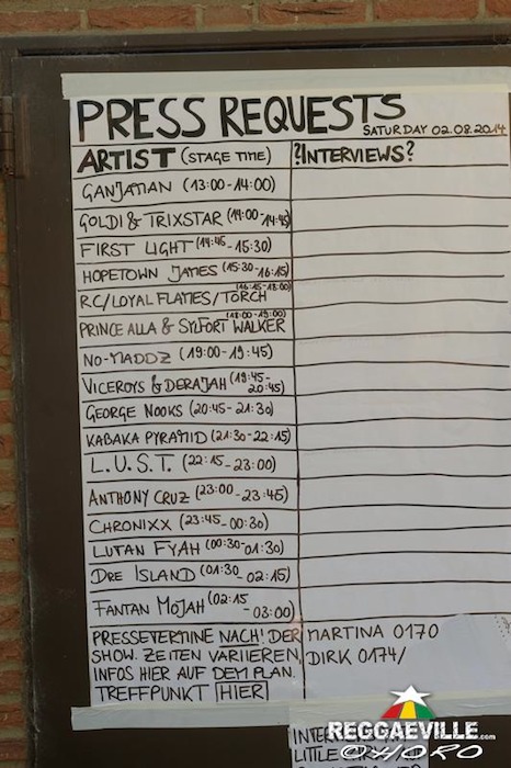 Impressions @ Reggae Jam 2014