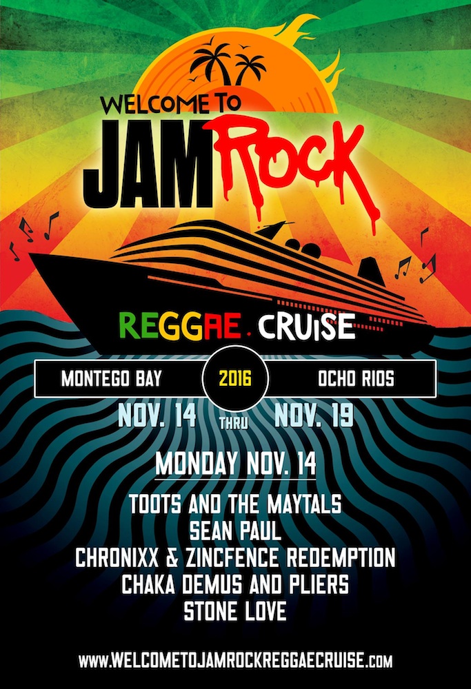 Line-Up Day by Day - Welcome To Jamock Reggae Cruise 2016