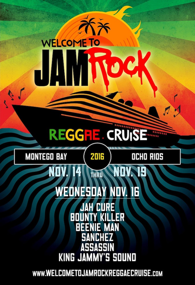 Line-Up Day by Day - Welcome To Jamock Reggae Cruise 2016
