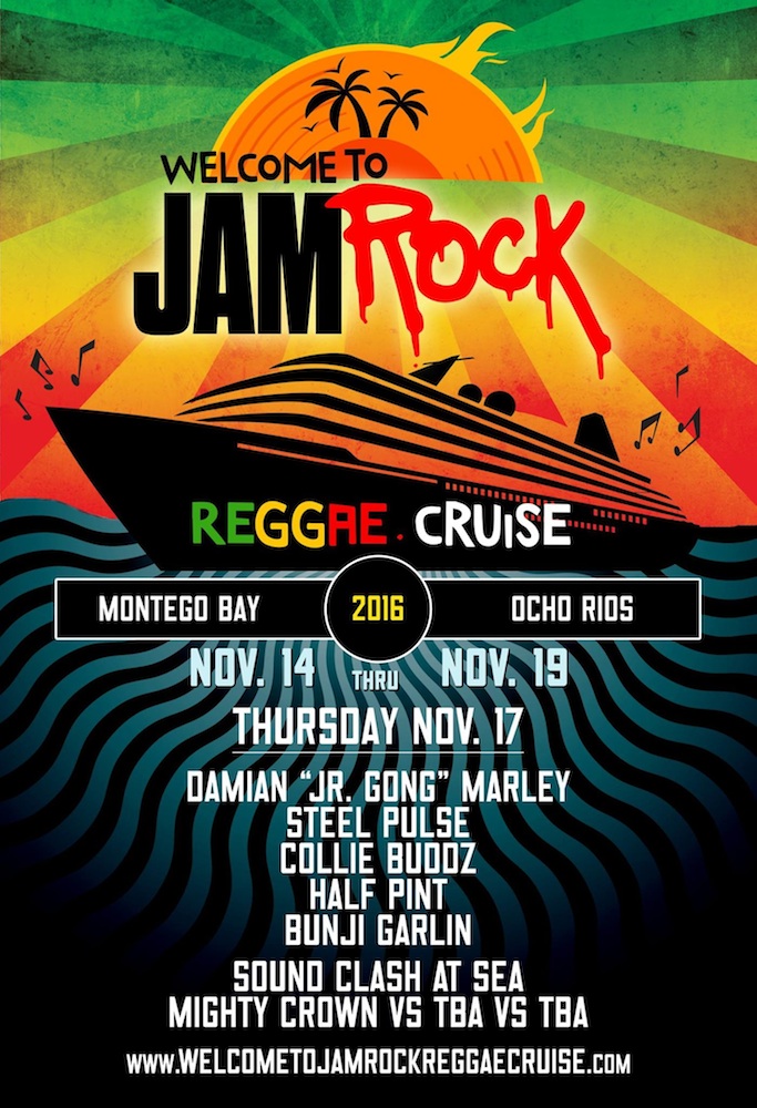 Line-Up Day by Day - Welcome To Jamock Reggae Cruise 2016