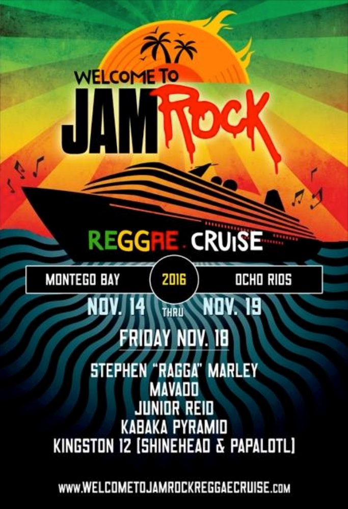 Line-Up Day by Day - Welcome To Jamock Reggae Cruise 2016