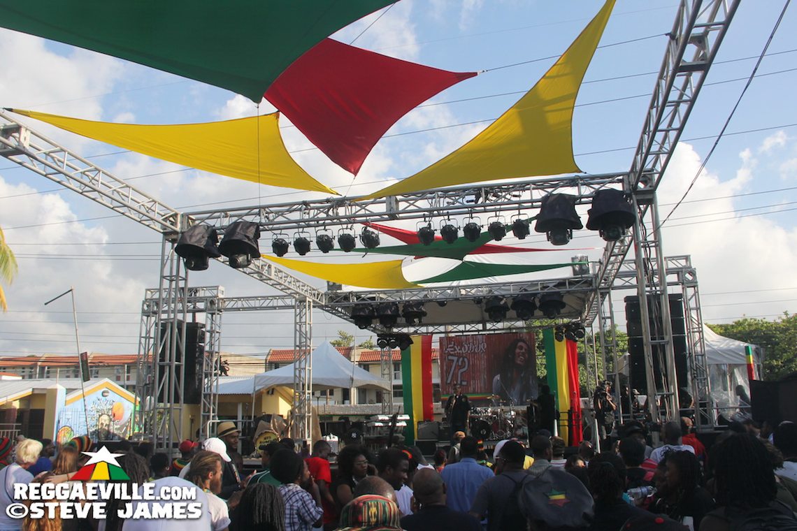 Marley Brothers & Various Artists @ Bob Marley's 72nd Birthday in Kingston, Jamaica