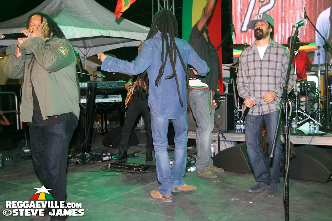 Marley Brothers & Various Artists @ Bob Marley's 72nd Birthday in Kingston, Jamaica