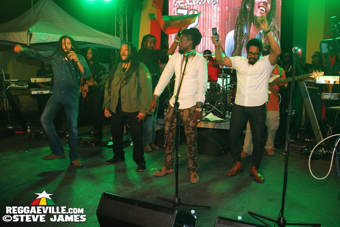Marley Brothers & Various Artists @ Bob Marley's 72nd Birthday in Kingston, Jamaica