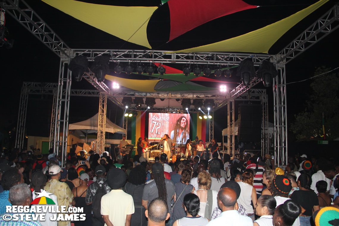Marley Brothers & Various Artists @ Bob Marley's 72nd Birthday in Kingston, Jamaica