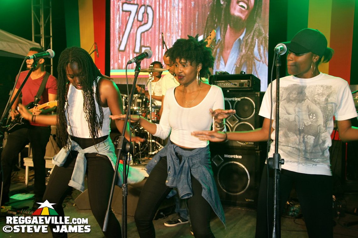 Marley Brothers & Various Artists @ Bob Marley's 72nd Birthday in Kingston, Jamaica
