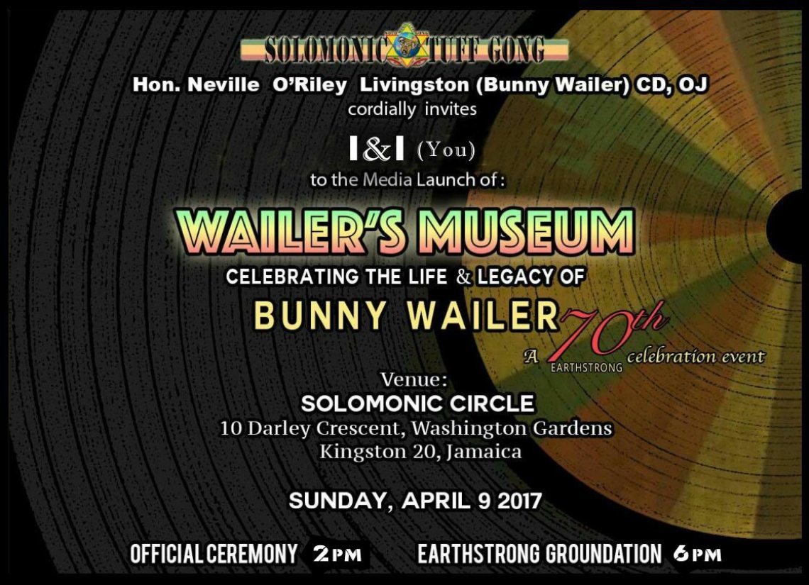 Bunny Wailer Museum Launch & Birthday Celebration in Kingston, Jamaica