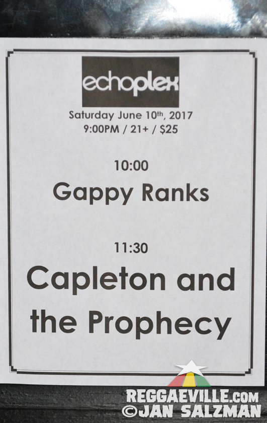 Capleton & Gappy Ranks in Los Angeles, CA @ Echoplex