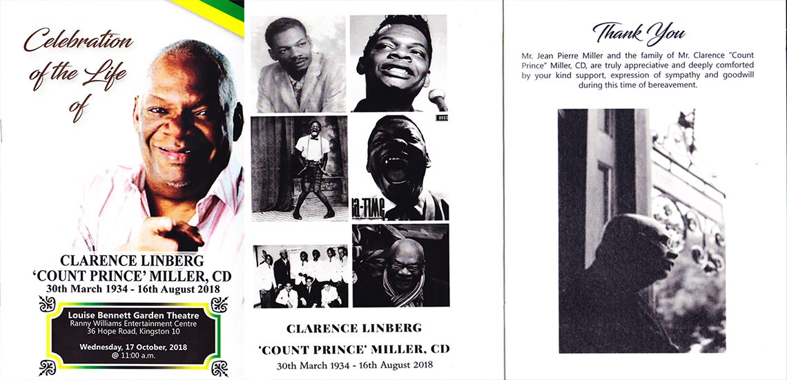 Count Prince Miller - Memorial Service