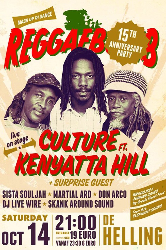 Culture feat. Kenyatta Hill plus Bitty McLean in Utrecht, Netherlands