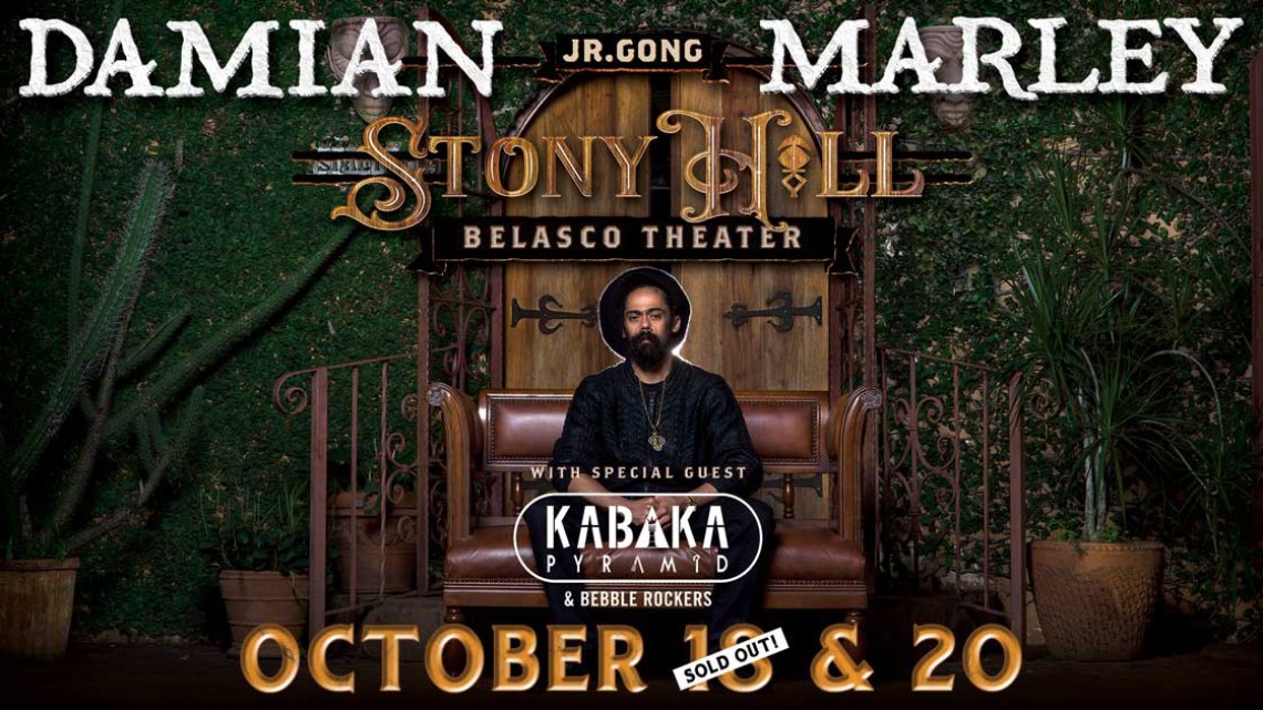 Damian Marley & Kabaka Pyramid in Los Angeles, CA @ Belasco Theatre
