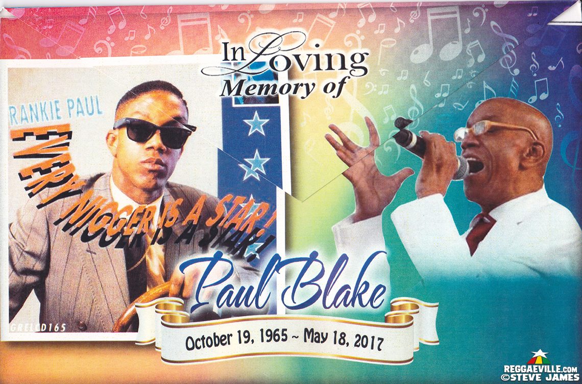 Frankie Paul - Funeral Service in Kingston, Jamaica @ Olson Memorial Church of God