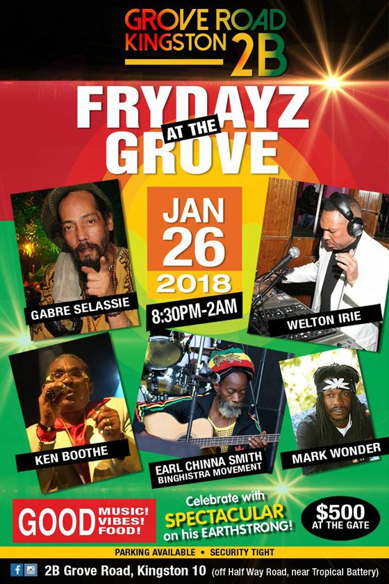 Chinna Smith, Ken Boothe, Mark Wonder @ Fridayz at the Grove in Kingston, JA
