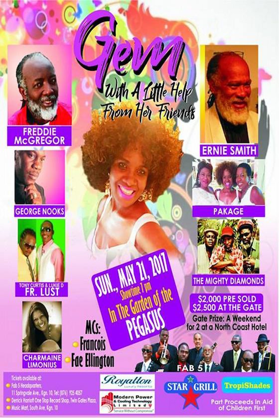 Gem Meyers with George Nooks, Freddie McGregor, Ernie Smith and more.. in Kingston, Jamaica