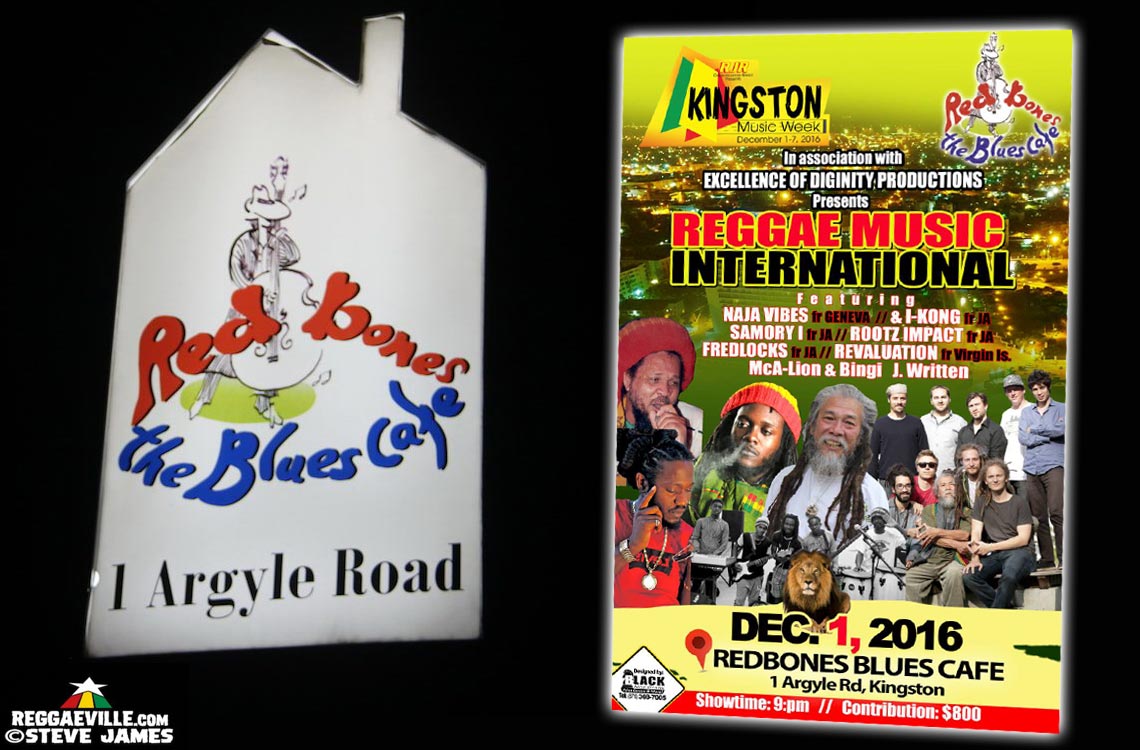 I Kong, Fred Locks & Samory I in Kingston, Jamaica @ Redbones Blues Cafe