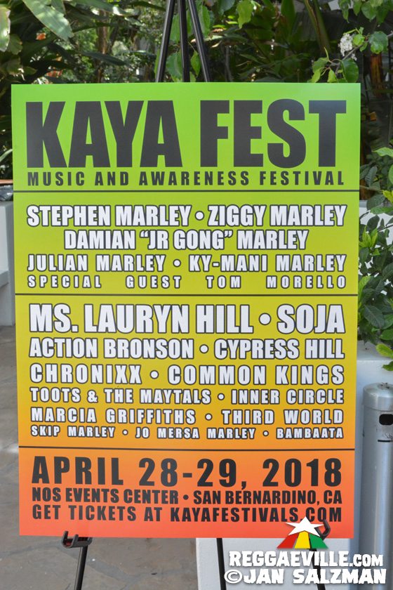 Damian, Stephen & Julian Marley @ Press Conference - Kaya Fest 2018
