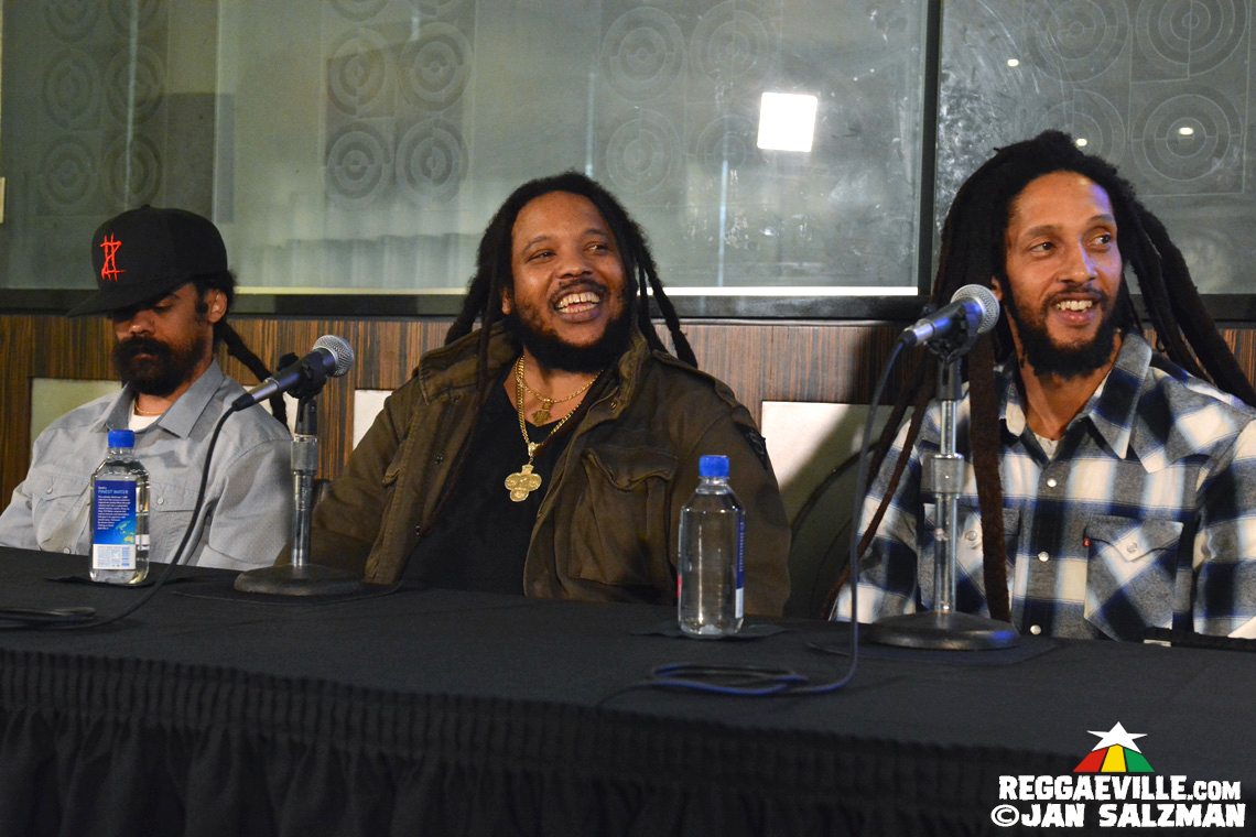 Damian, Stephen & Julian Marley @ Press Conference - Kaya Fest 2018