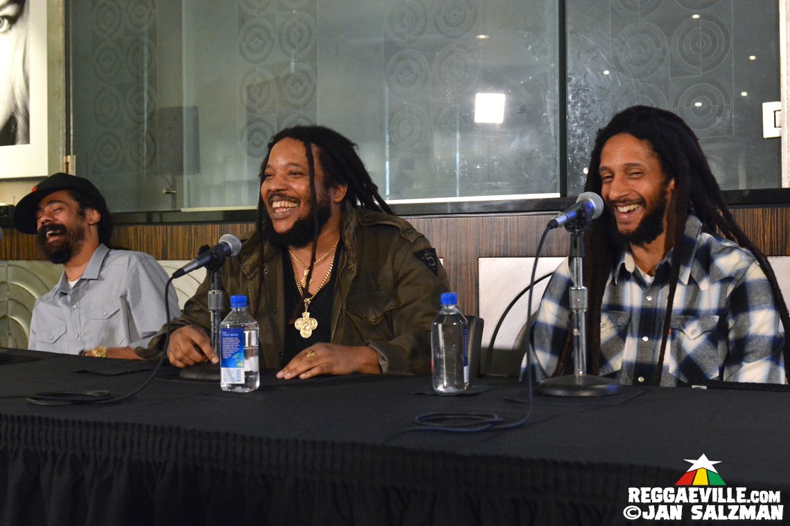 Damian, Stephen & Julian Marley @ Press Conference - Kaya Fest 2018