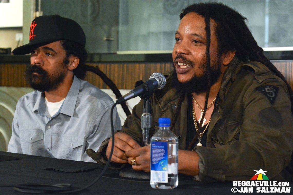Damian, Stephen & Julian Marley @ Press Conference - Kaya Fest 2018