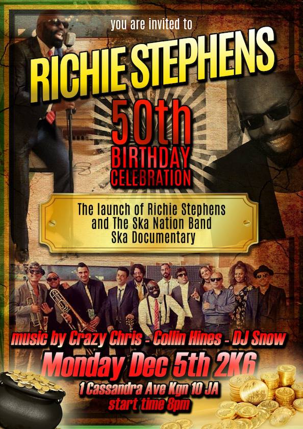 Richie Stephens 50th Birthday Celebration in Kingston, Jamaica
