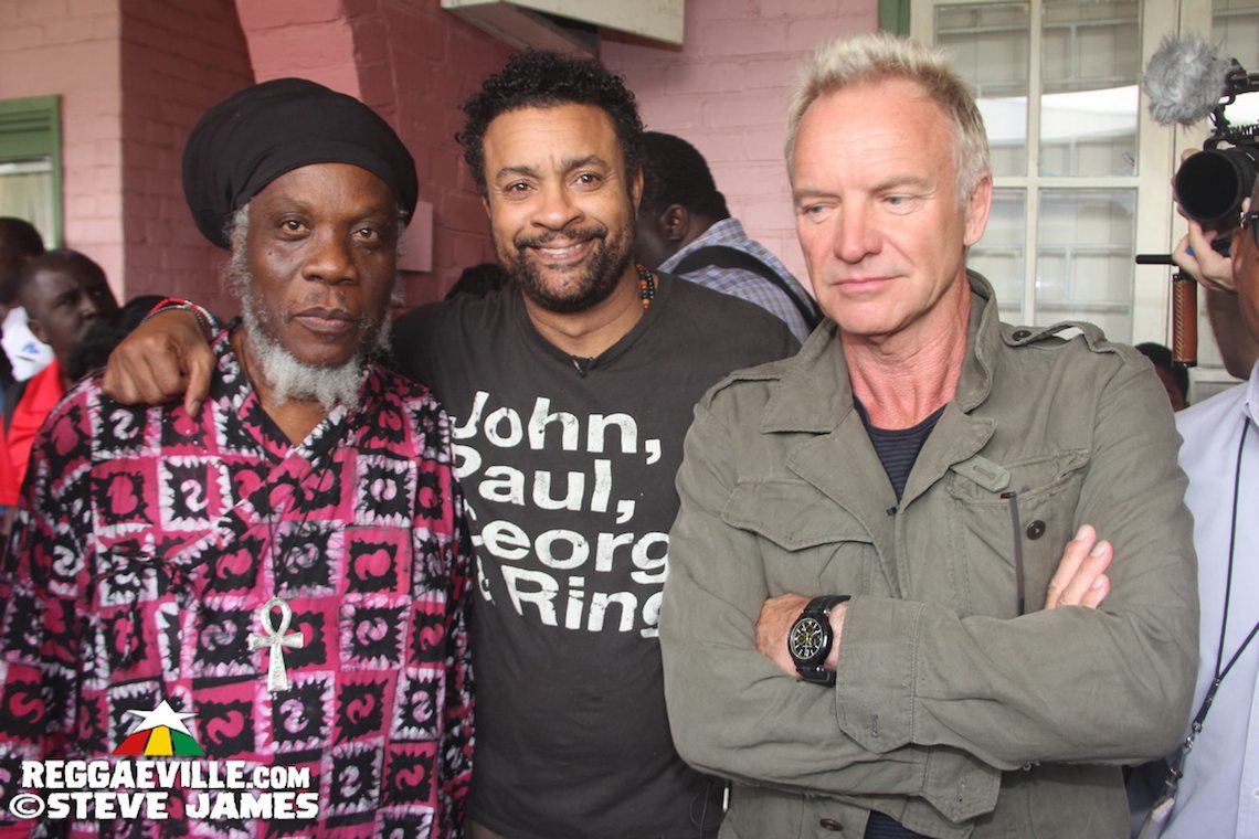 Shaggy, Sting & Wyclef @ Bustamante Hospital for Children in Kingston, Jamaica