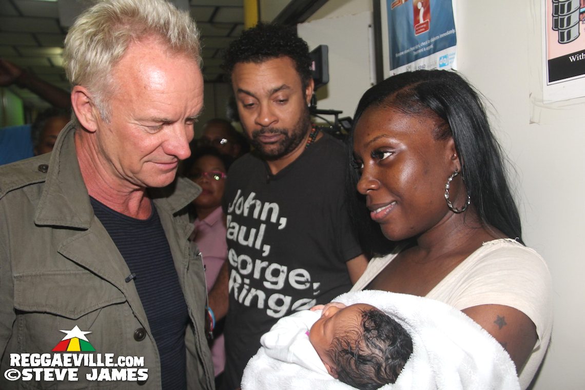 Shaggy, Sting & Wyclef @ Bustamante Hospital for Children in Kingston, Jamaica