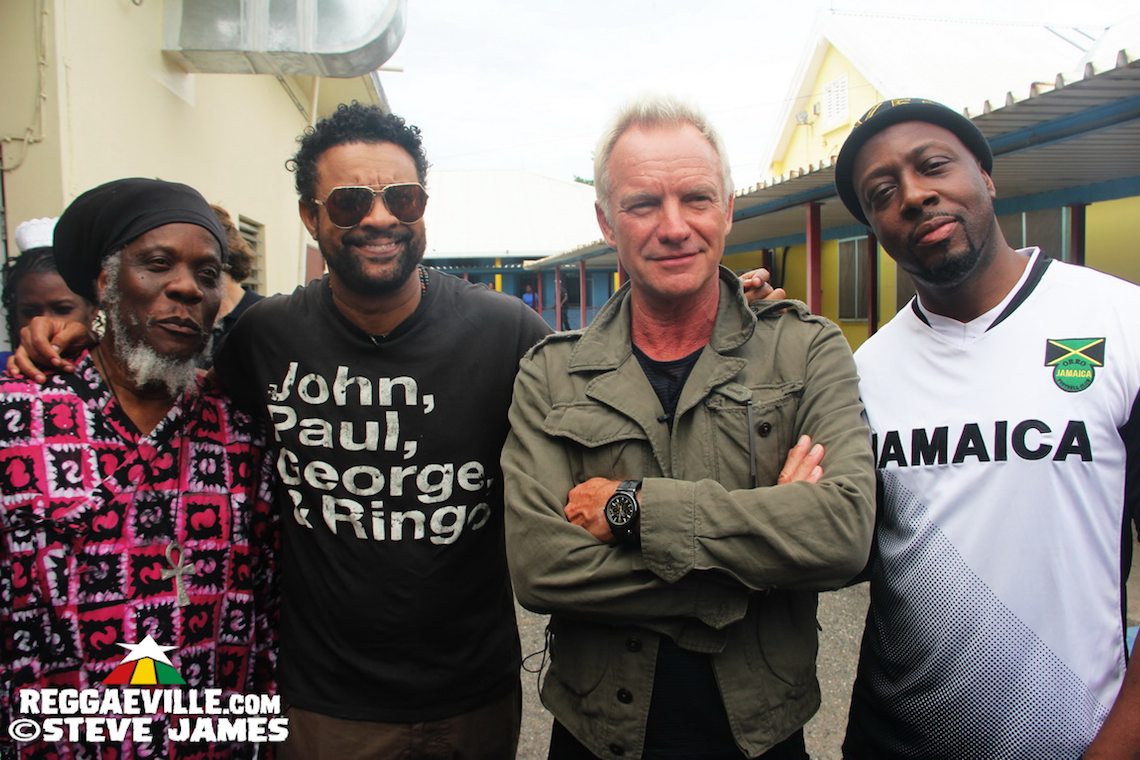 Shaggy, Sting & Wyclef @ Bustamante Hospital for Children in Kingston, Jamaica