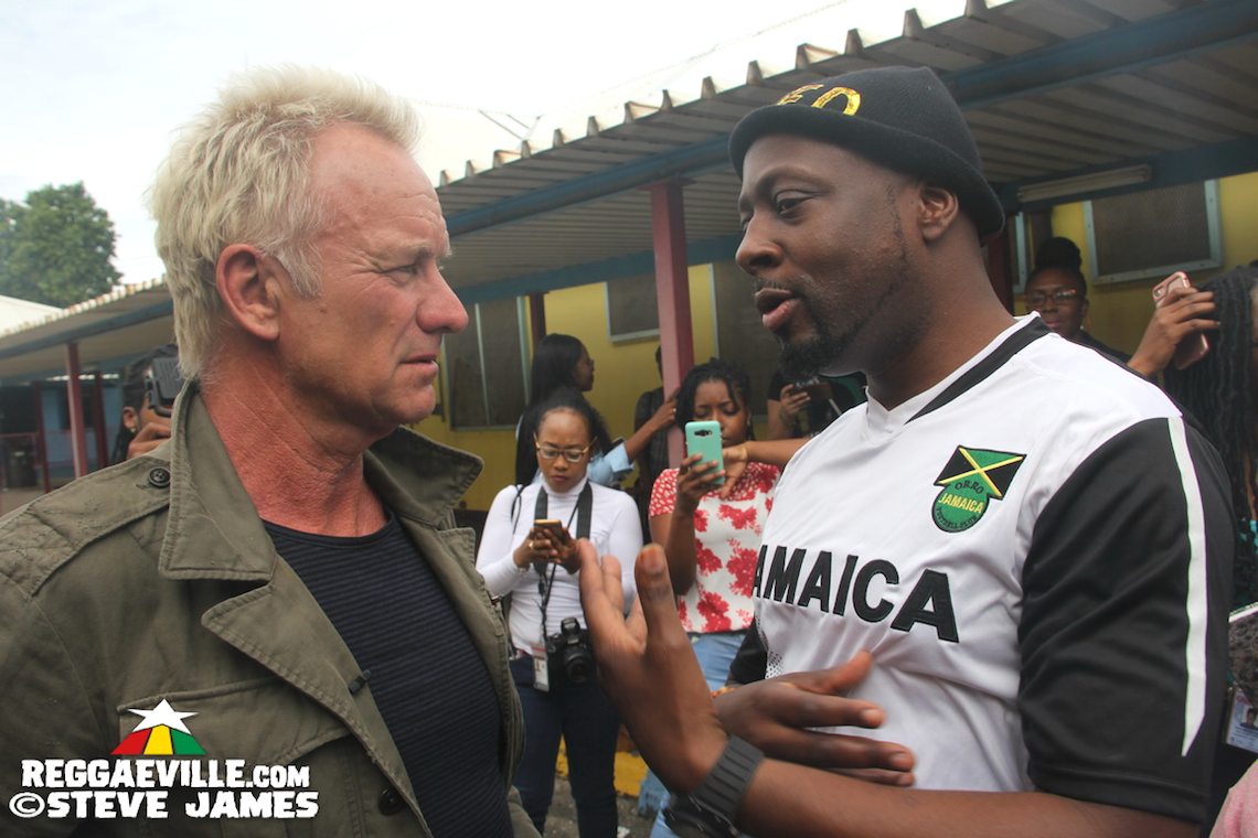 Shaggy, Sting & Wyclef @ Bustamante Hospital for Children in Kingston, Jamaica