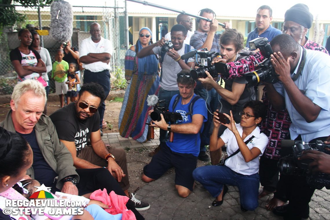 Shaggy, Sting & Wyclef @ Bustamante Hospital for Children in Kingston, Jamaica