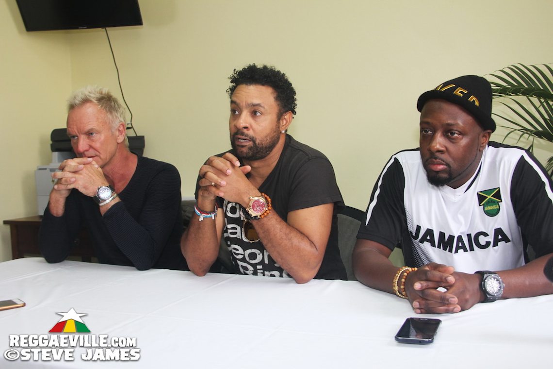 Shaggy, Sting & Wyclef @ Bustamante Hospital for Children in Kingston, Jamaica