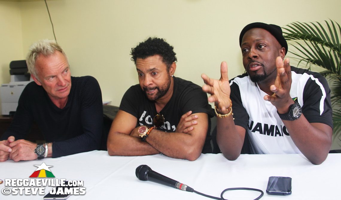Shaggy, Sting & Wyclef @ Bustamante Hospital for Children in Kingston, Jamaica