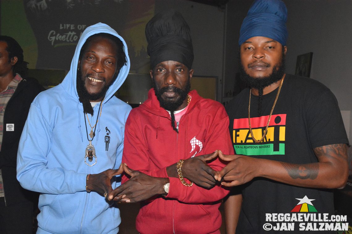Sizzla, Pressure, Ras Shiloh, Marlon Asher in Los Angeles, CA @ Hitman Coffee Shop