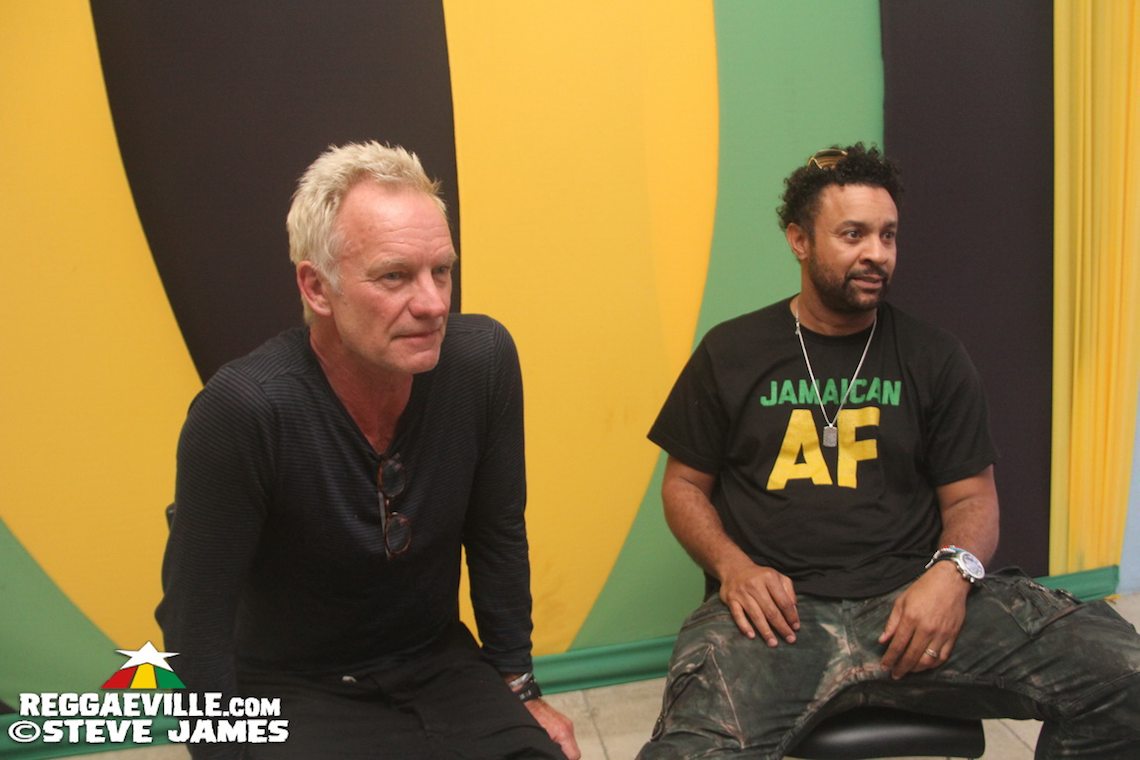 Shaggy Welcomes Sting in Jamaica @ Ian Fleming International Airport