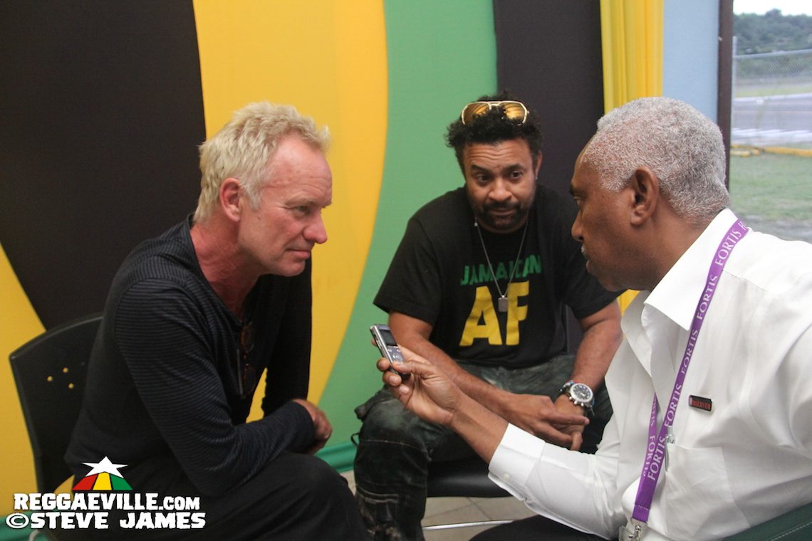 Shaggy Welcomes Sting in Jamaica @ Ian Fleming International Airport