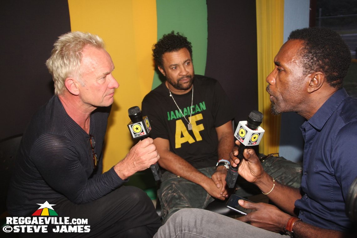 Shaggy Welcomes Sting in Jamaica @ Ian Fleming International Airport