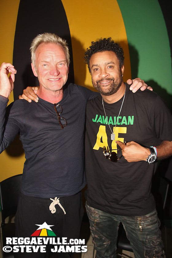 Shaggy Welcomes Sting in Jamaica @ Ian Fleming International Airport
