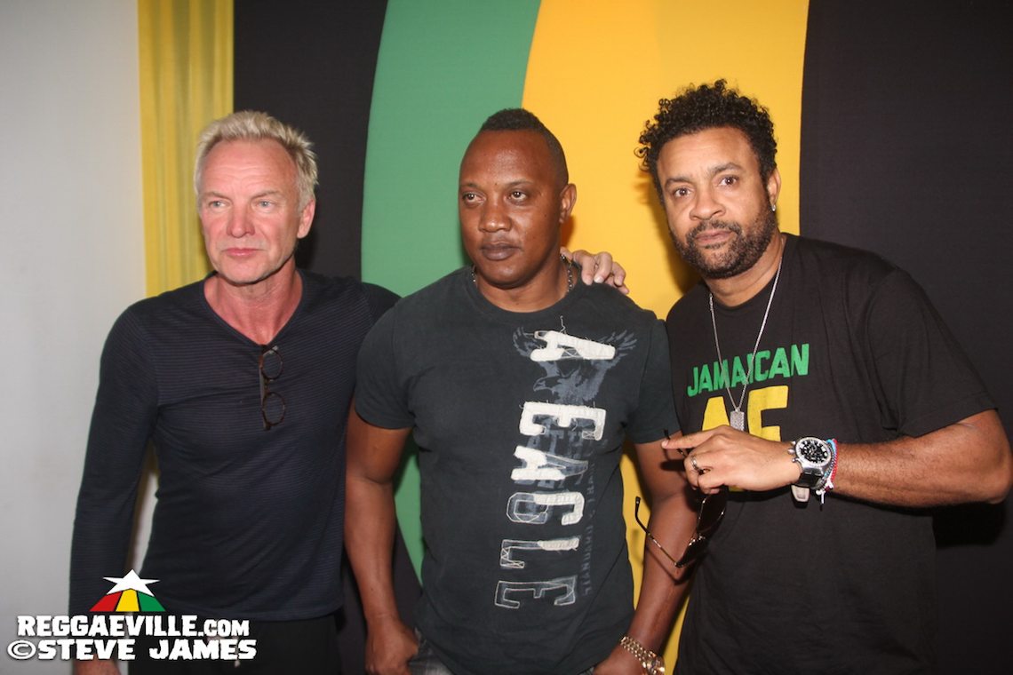 Shaggy Welcomes Sting in Jamaica @ Ian Fleming International Airport