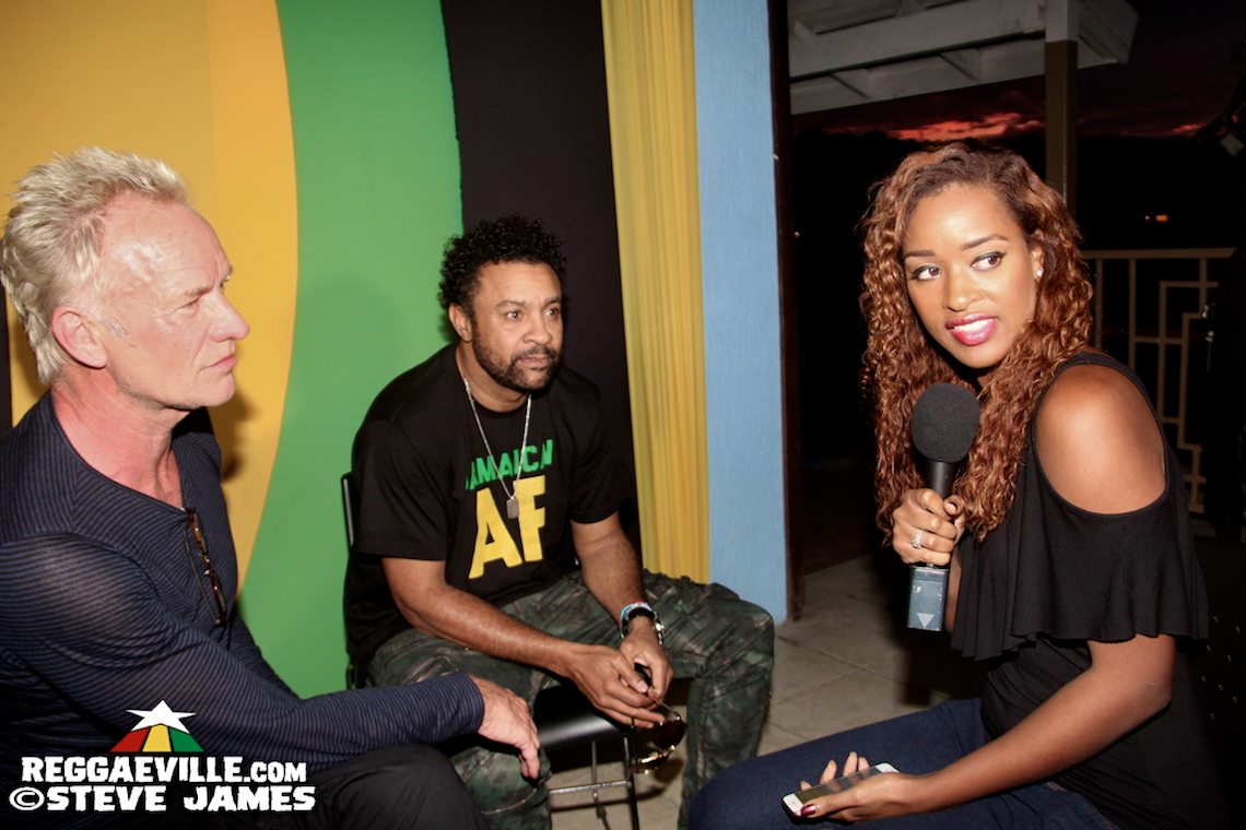 Shaggy Welcomes Sting in Jamaica @ Ian Fleming International Airport