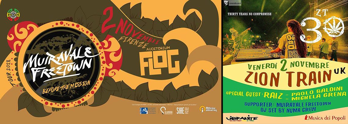 Zion Train with Raiz, Paolo Baldini, Michela Grena & Muiravale Freetown