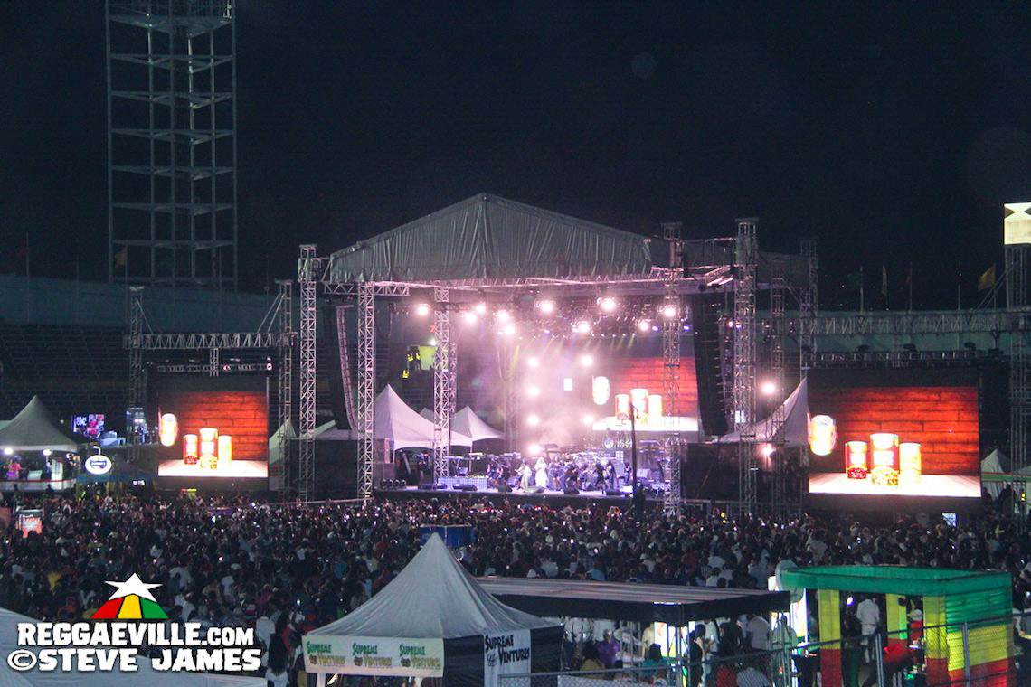 Buju Banton with Marcia Griffiths & Beres Hammond