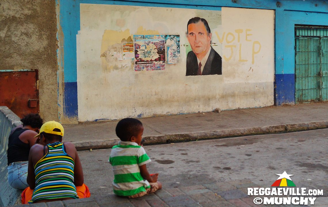 Edward Seaga in Tivoli Gardens, Kingston