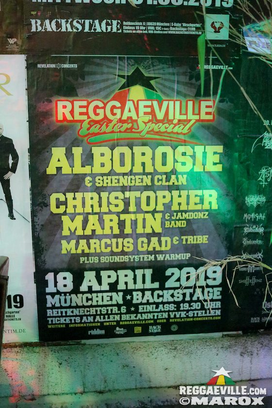 Alborosie, Christopher Martin, D-Major & Marcus Gad