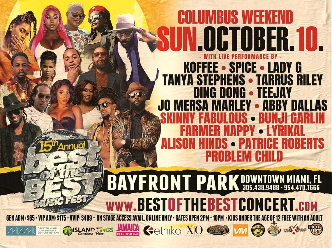 Tanya Stephens, TeeJay, Lady G, Alison Hinds, Patrice Roberts