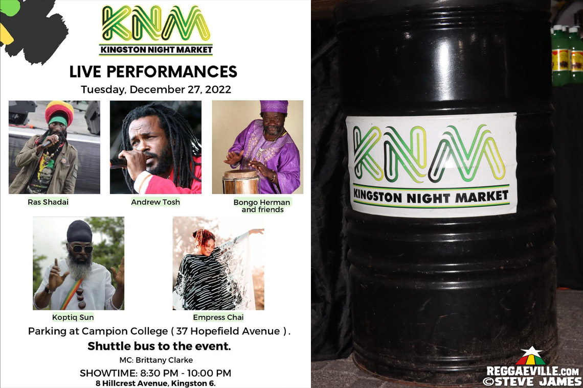 Andrew Tosh, Koptiq Sun, Ras Shadai, Empress Chai, Bongo Herman